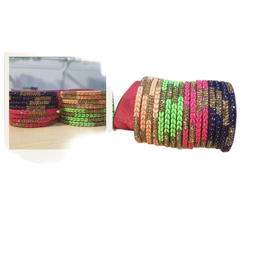 Colourful Metal Bangle Set