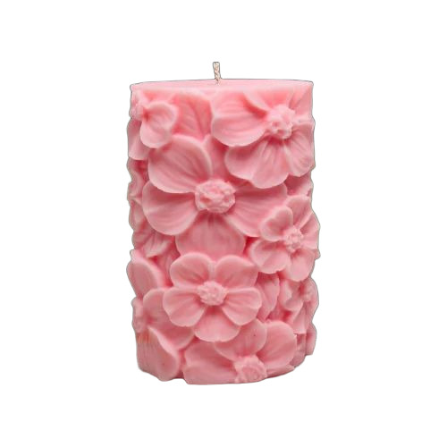 Decorative Pink Pillar Candles