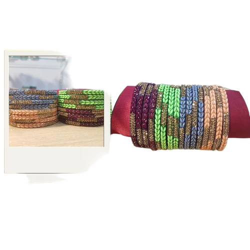 Fancy Colorful Bangles Set