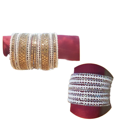 Fancy Rose Gold Bangle Set