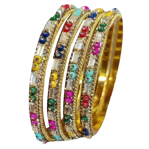 Fancy Stone Bangle Set
