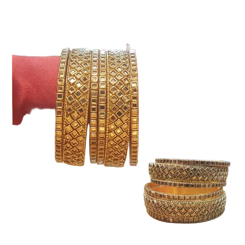 Golden Fancy Bangle Set