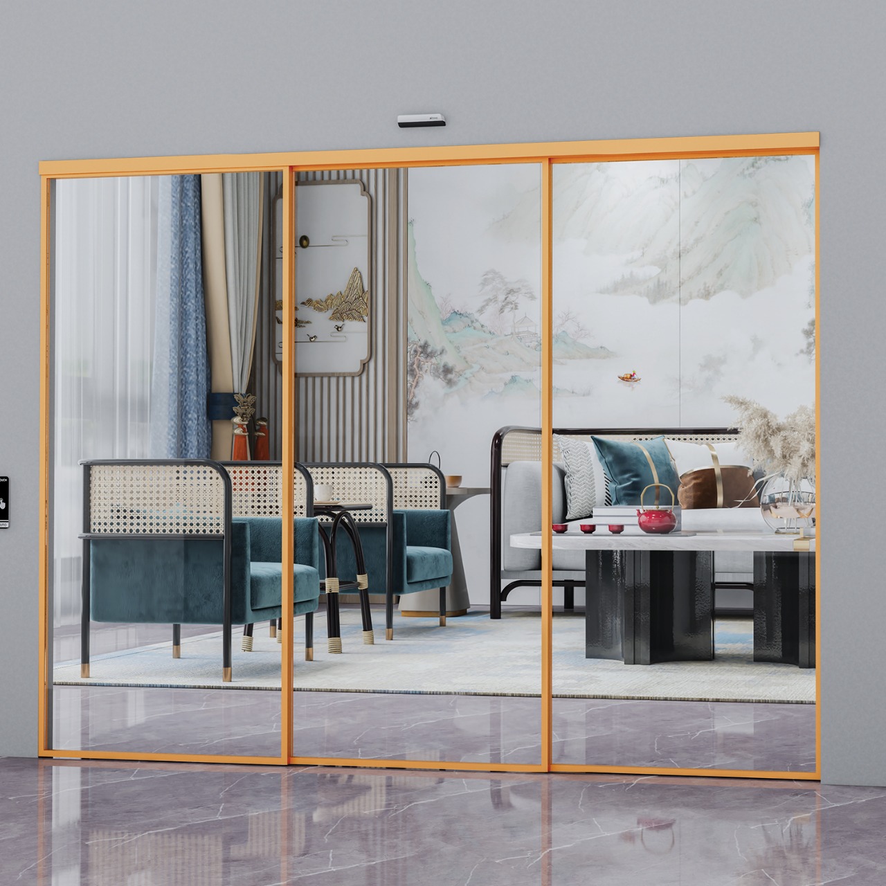 Slim Profile Telescopic Sliding