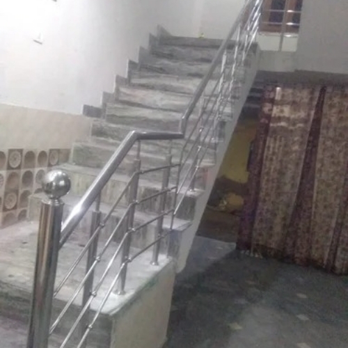 Stainless steel staircase