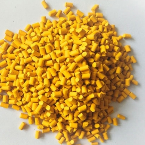 Yellow plastic granule