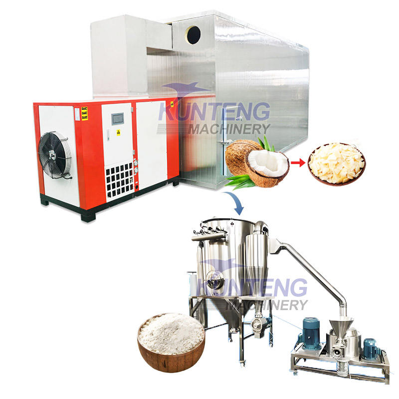 Quick Coconut Dryer Machine Hot Air Coconut Dryer Oven Coconut Copra Slices Dryer Milling Machine Production Line