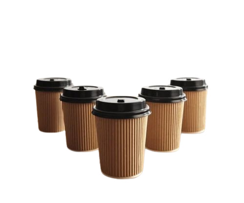 Brown Ripple Paper Cup
