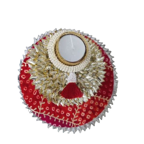 Decorative Red Candle Holder