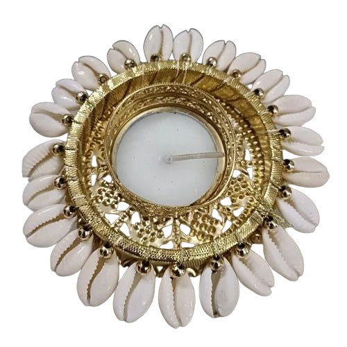 Decorative White Candle Holder