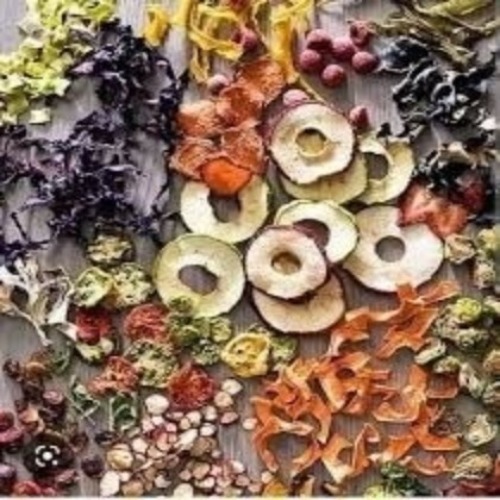 Dehydrated vegetable and fruit