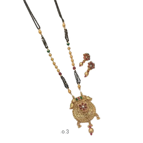Designer Mangalsutra - Color: Golden