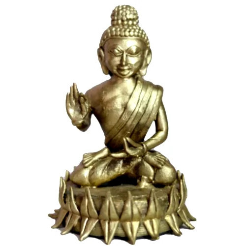 Dokra Lotus Buddha