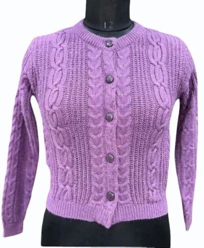 Ladies Lavender Woolen Sweater
