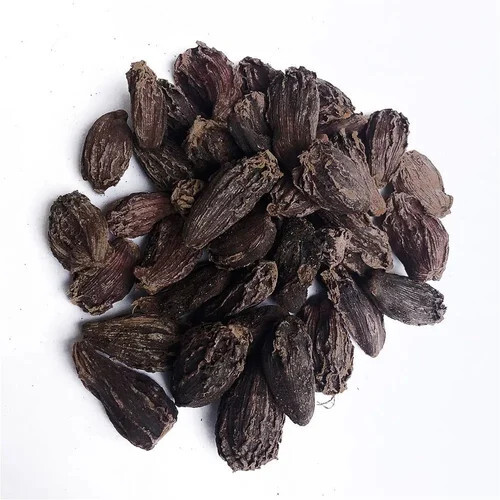 Organic Black Badi Elaichi - Color: Brown