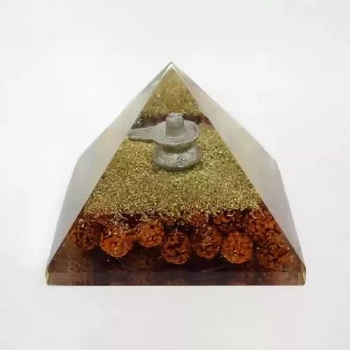 Rudraksha Ohm Orgone Pyramid