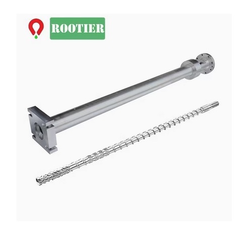 Single Nitrided Bimetallic Screw and Barrel for Extrusion Blown Machines
