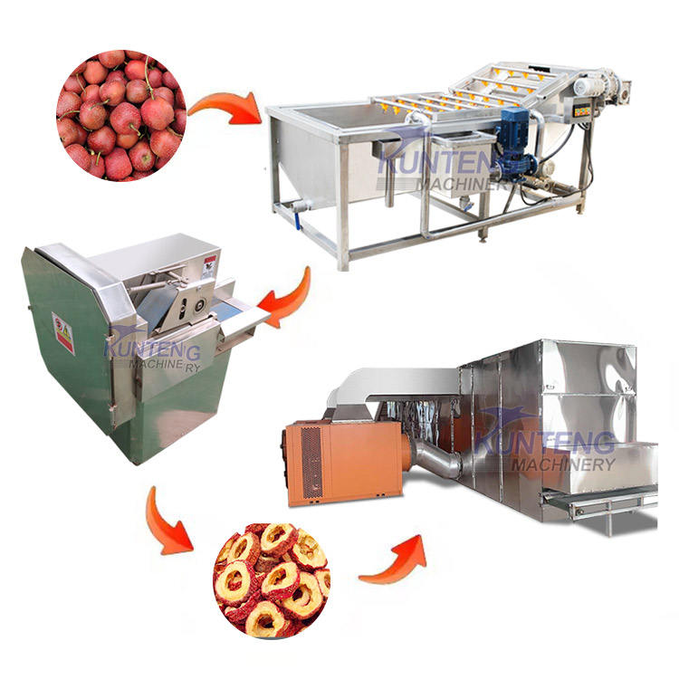 Fully Automatic Hawthorn Cleaning Slicing And Drying Equipment Production Line