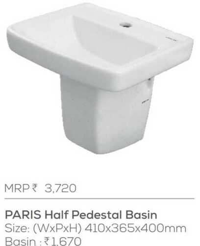 Paris Half Pedestal Basin