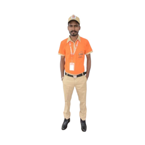 Indian Oil Staff Uniform - Color: Orange & Brown