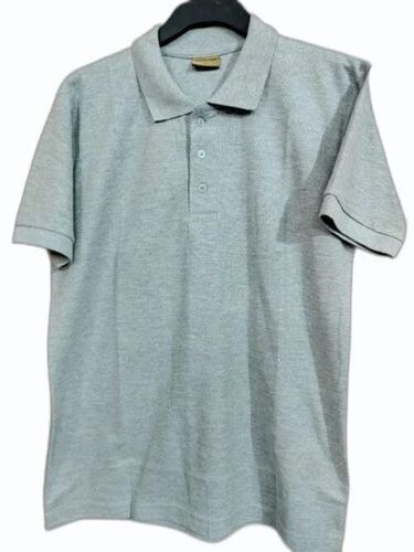 Men Cotton Collar T Shirt