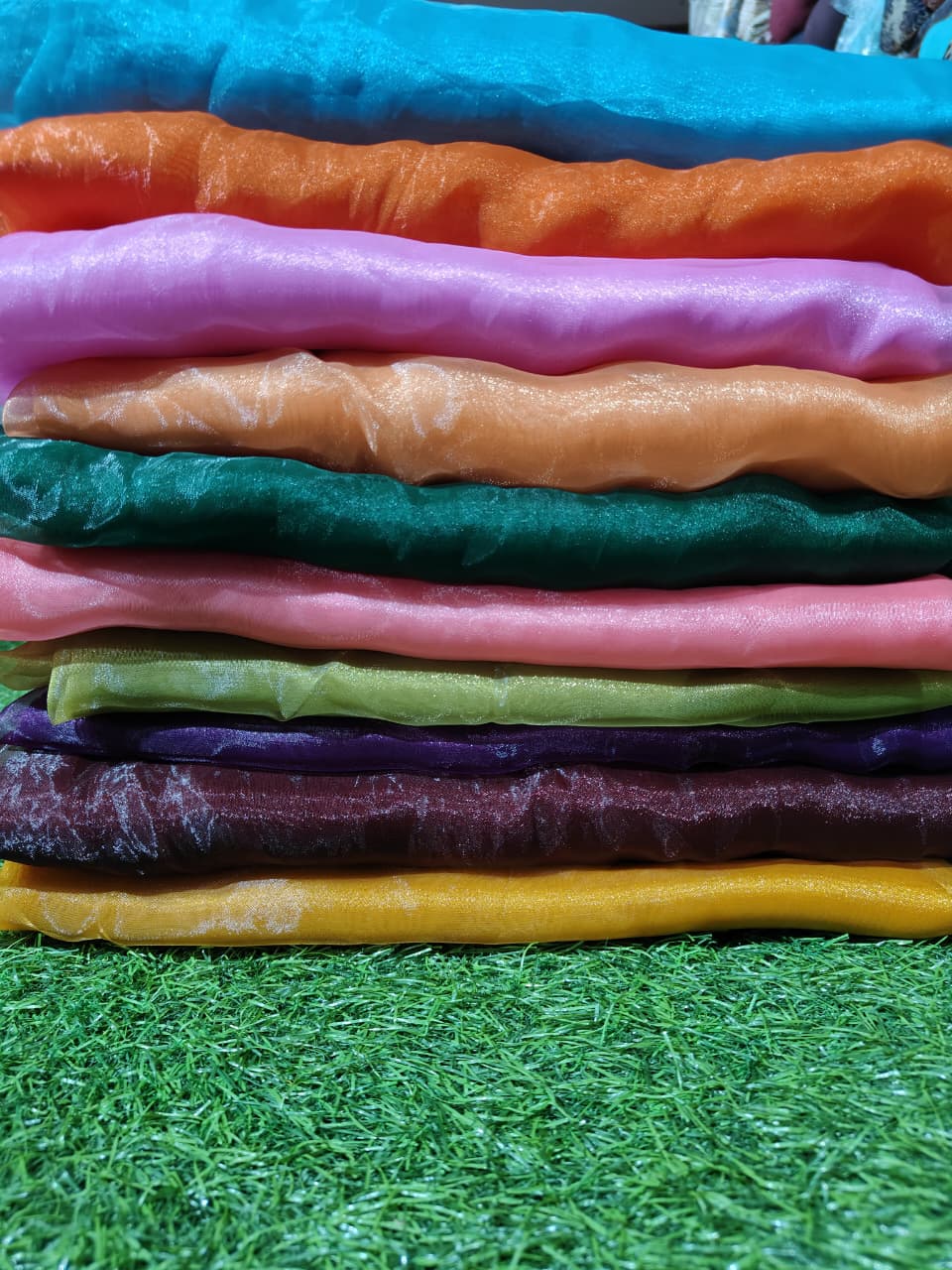 Organza Plain Fabric - Texture: Soft