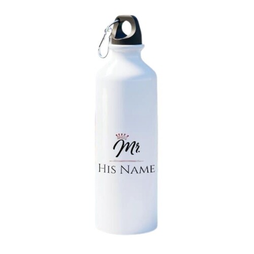 Sipper Water Bottle - Color: White