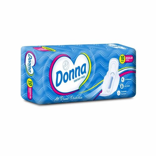 10 Piece Donna Regular Cotton Sanitary Pad