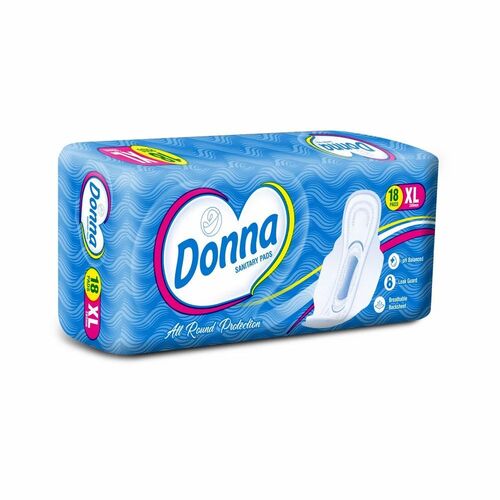 18 Piece Donna Xl Cotton Sanitary Pad