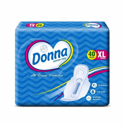 40 Piece Donna Xl Cotton Sanitary Pad