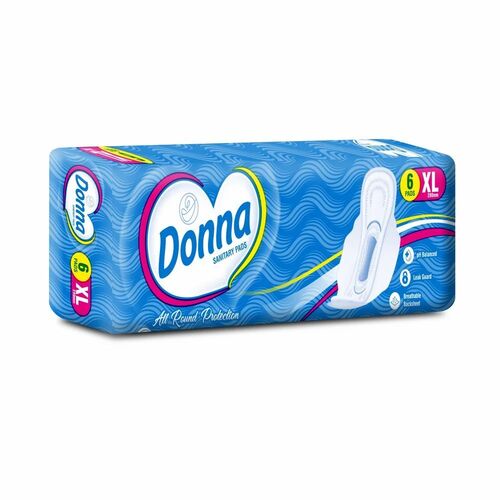 6 Piece Donna Xl Cotton Sanitary Pad