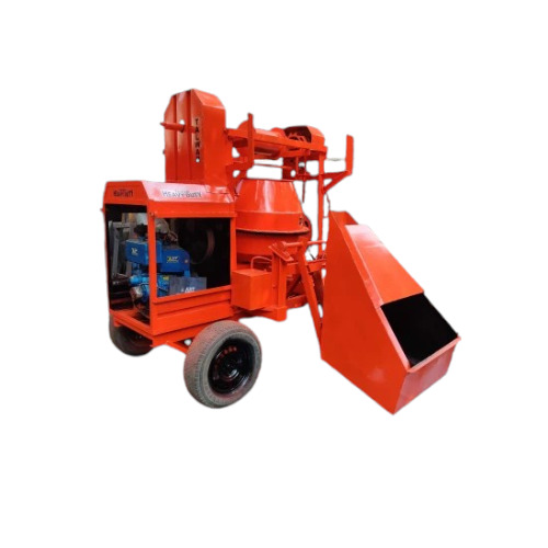 Concrete Mixer With Hydraulic Hopper Lift