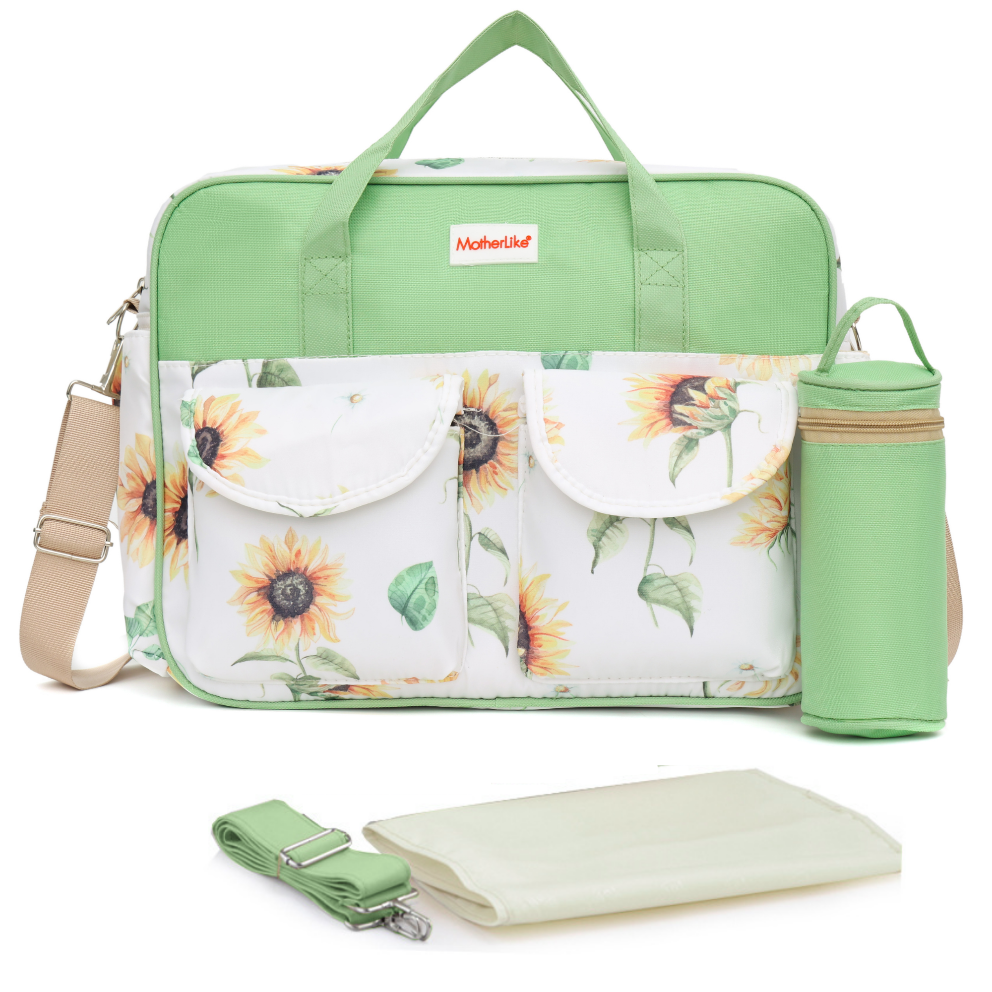 Diaper Tote Bag (Gp26) - Color: Green Peas