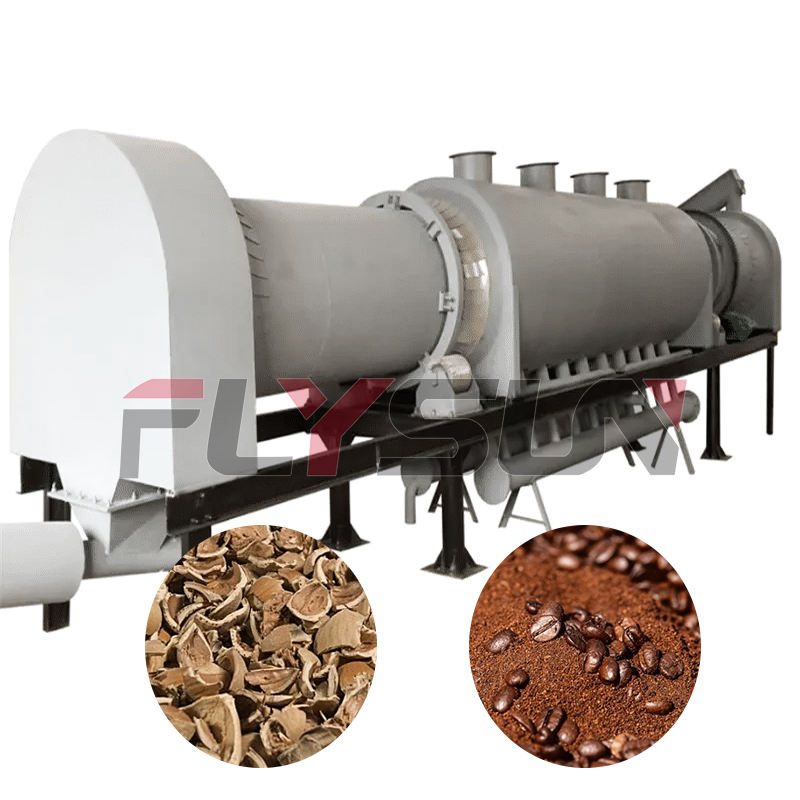 Fully Automatic Continuous Tree Branch Fruit Shell and Coffee Grounds Carbonization Furnace