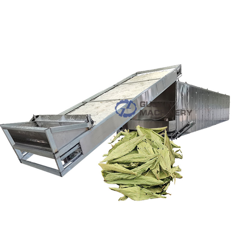 Grass Stevia Leaves Mesh Belt Dryer Machine Alfalfa Mesh Belt Drying Machine Stevia Mesh Belt Dryer Machine