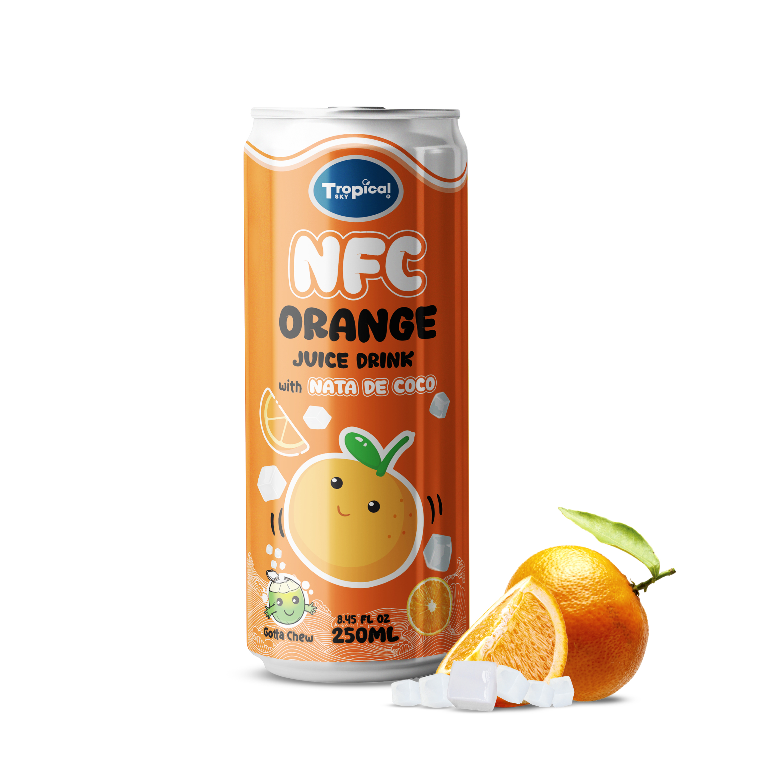 Nata De Orange Juice Drink Packing 250ml