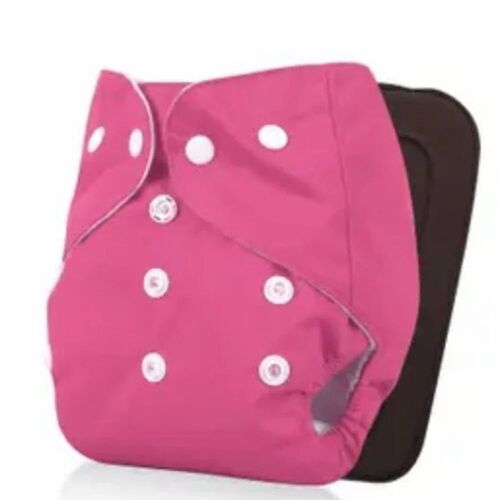 Pink Reusable Baby Cloth Diaper