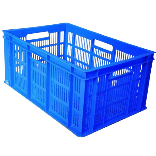 Blue Plastic Crate