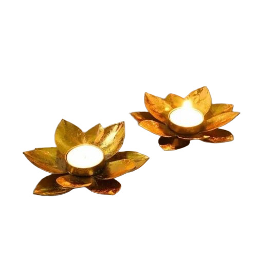 Metal Lotus Candle Holder