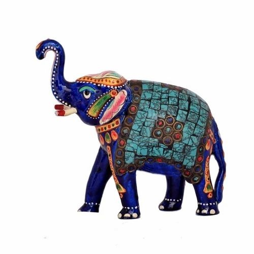 Stone Work Wooden Elephant Statue