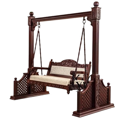Antique Wooden Carved Swing