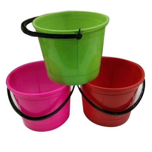 Multi Colour Plastic Bucket 