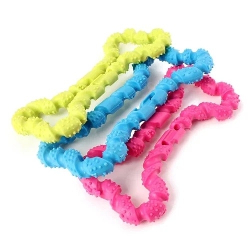 Rubber chew toys for puppies and dogs