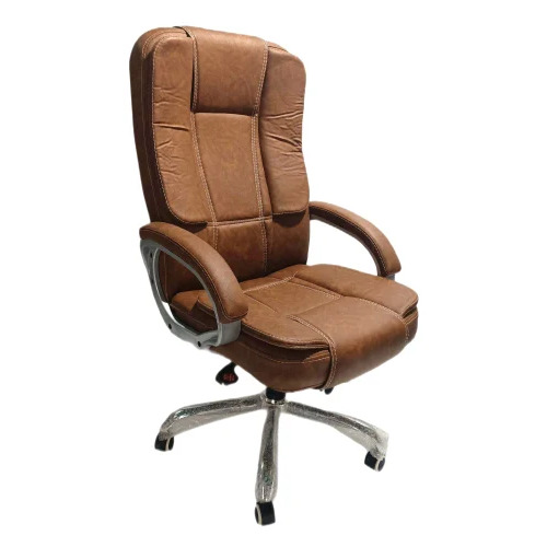 Fixed Arms Leather Office Chair