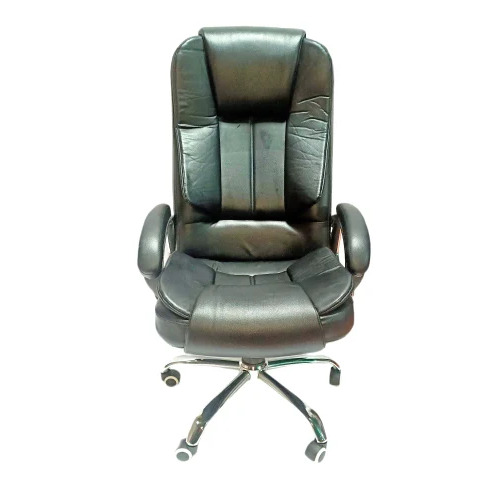 High Back Brown Leather Office Chair