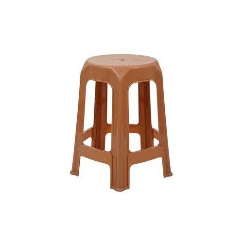 Italica Brown Plastic Stool