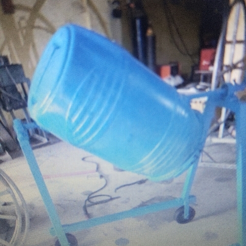 Manual seed bressing drum