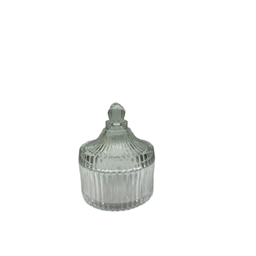 Plain Glass Candle Jar
