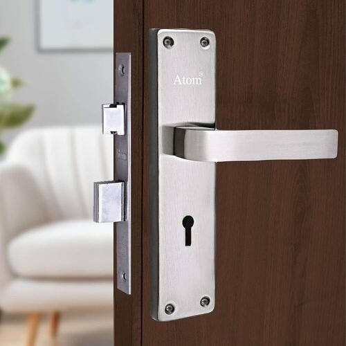 Silver Door Lock - Glass Type: Na