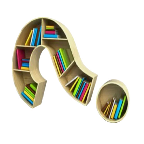 Wall Mounted Wooden Bookshelf
