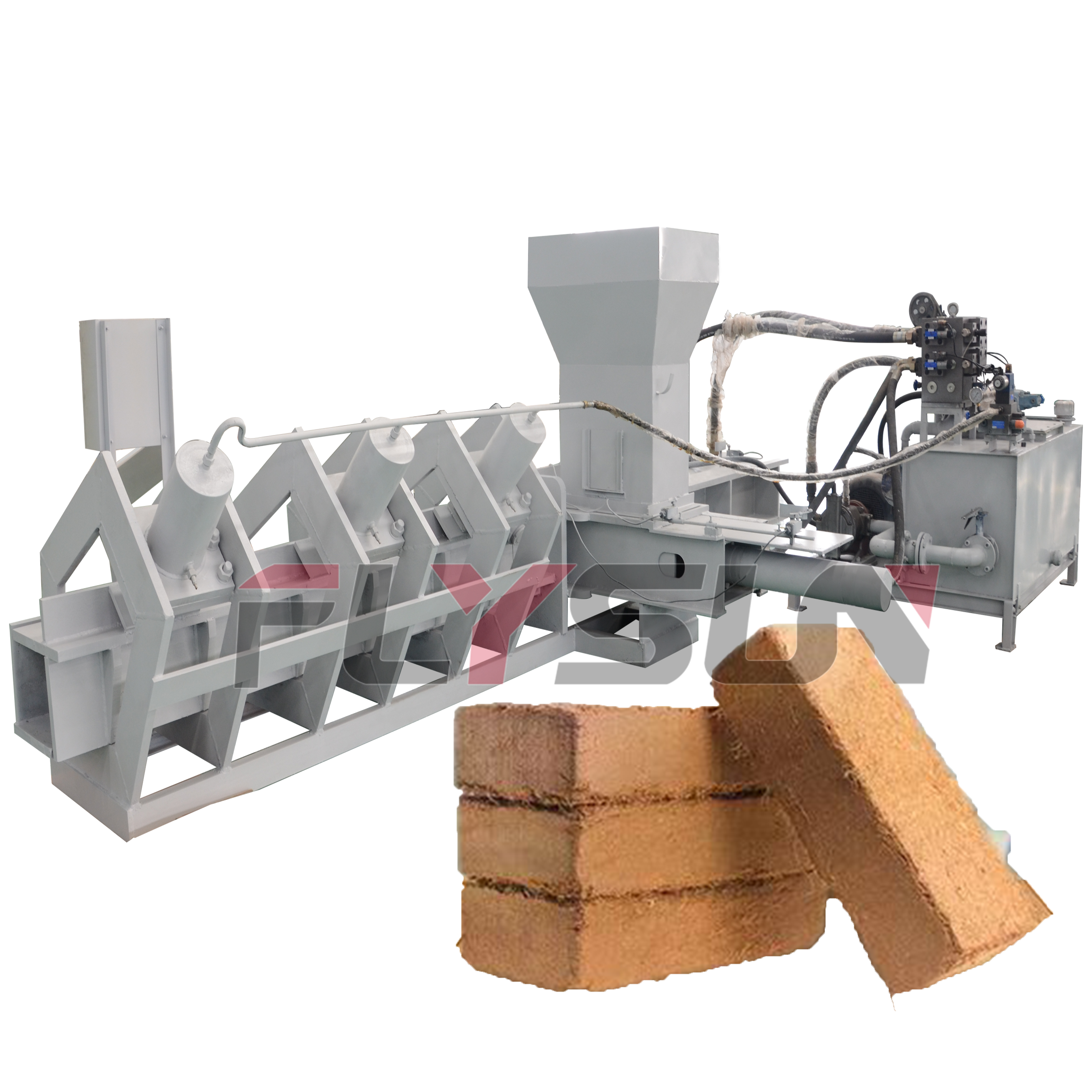 Coconut Shell Production Line Coconut Husk Briquetting Machine Coconut Fiber Molding Machine